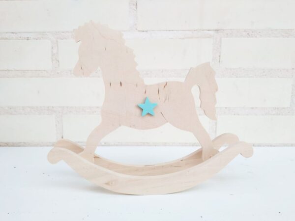 Caballito decorativo - decorcion de madera - decoracion infantil - juguetines
