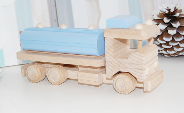 camion de madera - camion cisterna - coche cisterna - juguetines