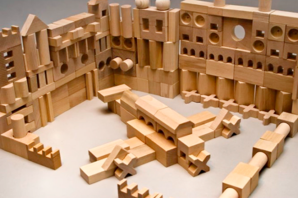 bloques construccion de madera -juguetines