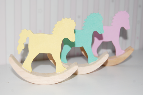 caballitos decorativos - decoracion de madera - juguetines