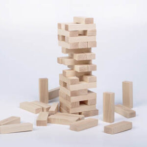 La torre de madera Jenga - construcciones de madera - juguetines