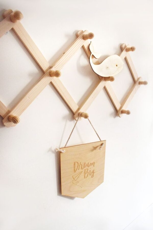 perchero de madera perchero decorativo juguetines