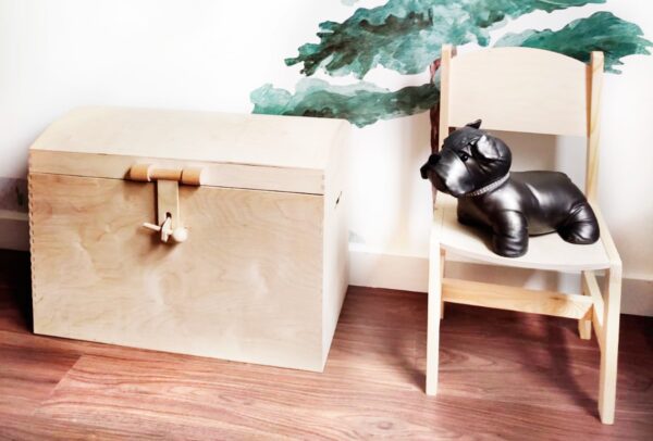 cofre pirata cofre de madera bahul de madera almacenaje infantil - juguetines