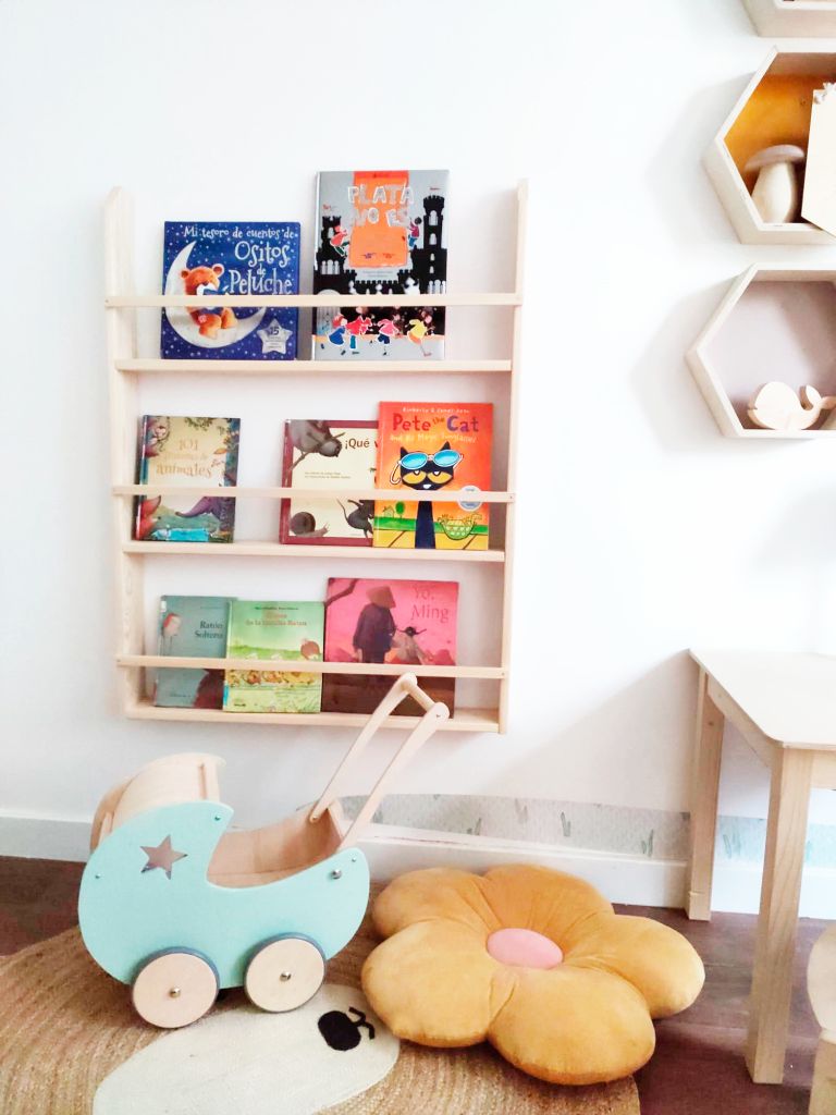 Estantería Montessori personalizada para guardería, estantería de madera  para habitación de niños - AliExpress