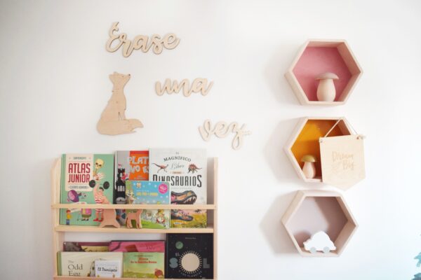 Frase decorativa frase en madera frase pared frase habitación infantil juguetines..