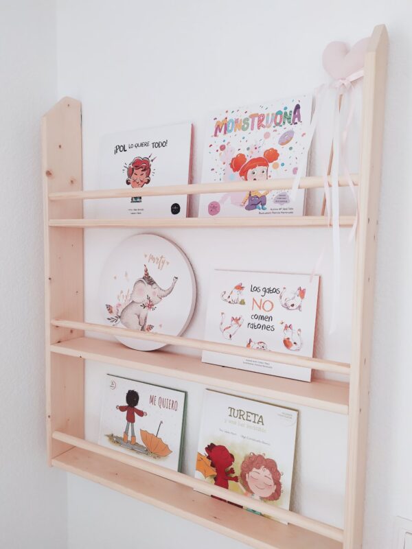 estanteria infantil montessori estanteria pared para libros libreria infantil de 3 baldas 100 x 80 x 12 cm perfecta para crear un rincon de lectura perfecto