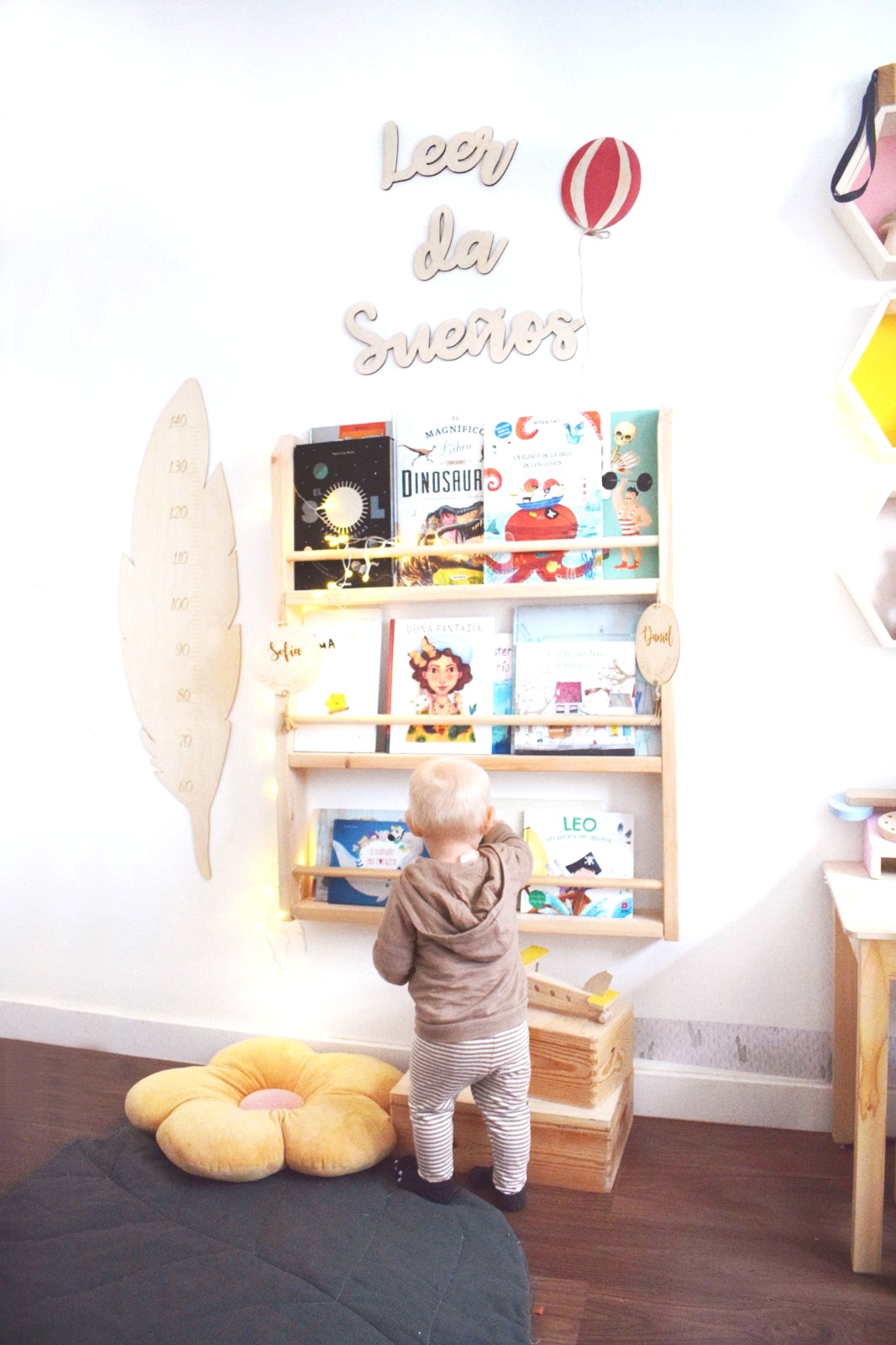 Librería Infantil - Librería Montessori - Estantería para Libros -  Estantería para rincón de lectura - Juguetines