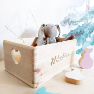 caja almacenamiento con el nombre sera un regalo perfecto para un recien nacido - Juguetines
