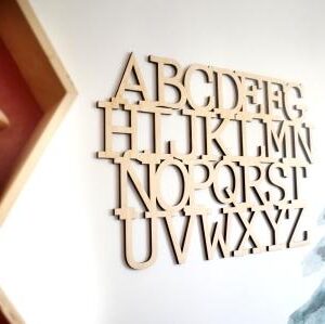 Abecedario pared de madera es perfecto para decorar cualquier habitacion infantil Juguetines