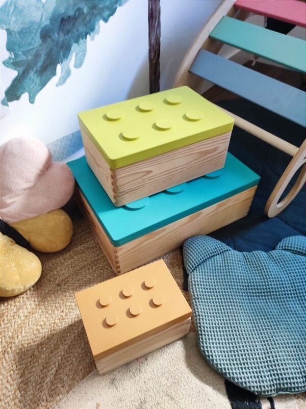 cajas de almacenamiento habitacion infantil caja infantil cajas habitacion infantil almacenaje infantil cajas lego de madera Juguetines cajas de almacenamiento en forma de lego son ideales para cualquier habitación infantil