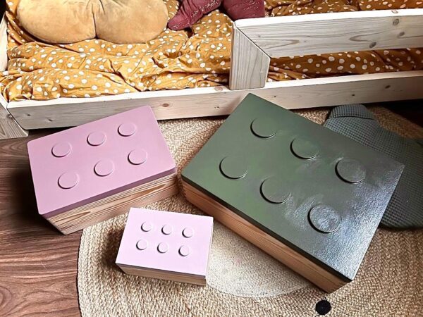 cajas almacenamiento infantil lego wooden storadge boxes cajas almacenamiento infantil en forma de caja lego perfectas para mantener orden y decorar la habitacion infantil