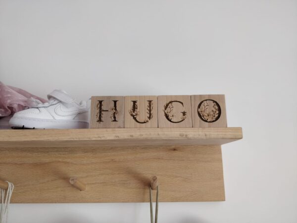 Cubos de madera con nombre cubos con letras Nombre en bloques de madera decoracion nombre bebe decoracion habitacion bebe habitaciones infantiles juguetines Cubos de madera con nombre se convertirá en un regalo ideal para recien nacido, regalo babyshower o regalo bautizo