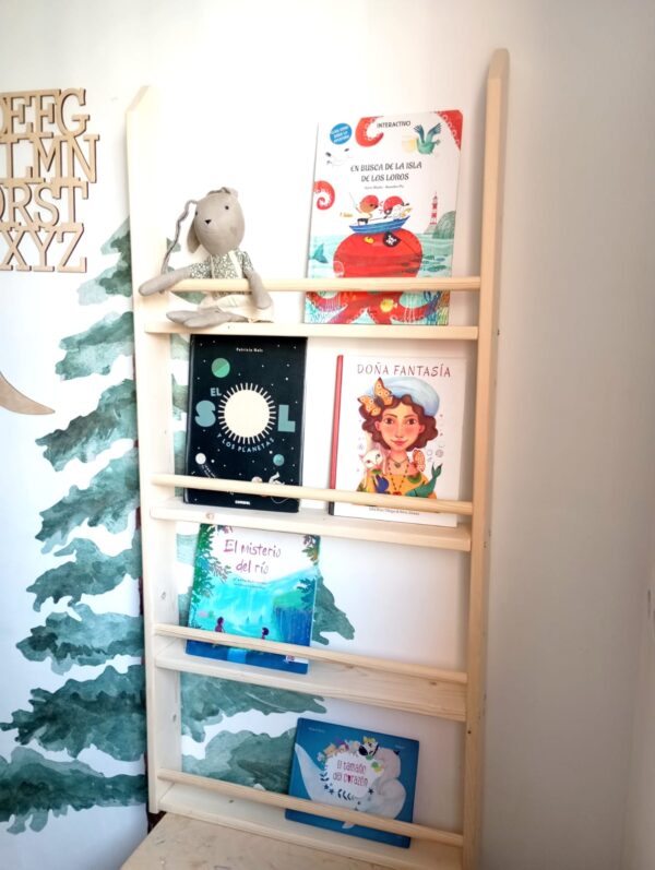 Librería Infantil 4 baldas 130 x 60 x 9 cm perfecta para almacenar cuentos infantiles