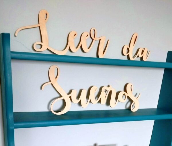 Frase pared habitacion infantil Leer da sueños frase rincon de lectura juguetines Frase Pared Leer da Sueños para decorar el rincon de lectura - juguetines