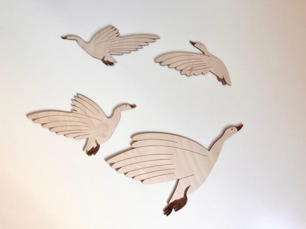 Ocas Decorativas de Madera para Pared decorará con encanto cualquier espacio infantil y se convertirán en un regalo perfecto para recién nacido